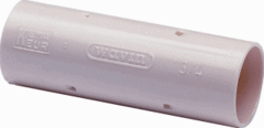 Wavin 4610094000 - pvc sok+klemnok 3/4 creme zak 50 stuks (voor flexbuis)