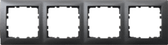Berker 10149949 - afdekraam 4-voudig antraciet mat S1