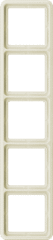 Jung CD585W - cd 585 w - afdekraam 5-voudig creme wit cd585w