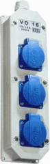 Hateha 12.112.000 - nylon wcd randaarde vd16/3 waterdicht opbouw voorbedraad