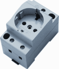 Kaiser Martin 571/GR - wandcontactdoos randaarde din h55 din rail grijs