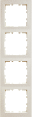 Berker 10148982 - afdekraam 4-voudig creme wit glanzend s1