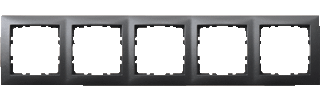 Berker 10159949 - afdekraam 5-voudig antraciet mat S1