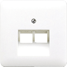 Jung CD569-2UAWW - inzetplaat 2 x modulair jack uae alpine wit cd