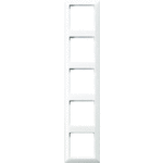 Jung AS585WW - afdekraam 5-voudig alpin wit